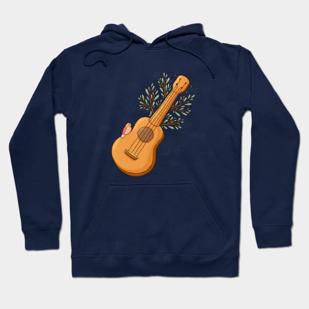 Ukulele Tree Hoodie by Tania Tania